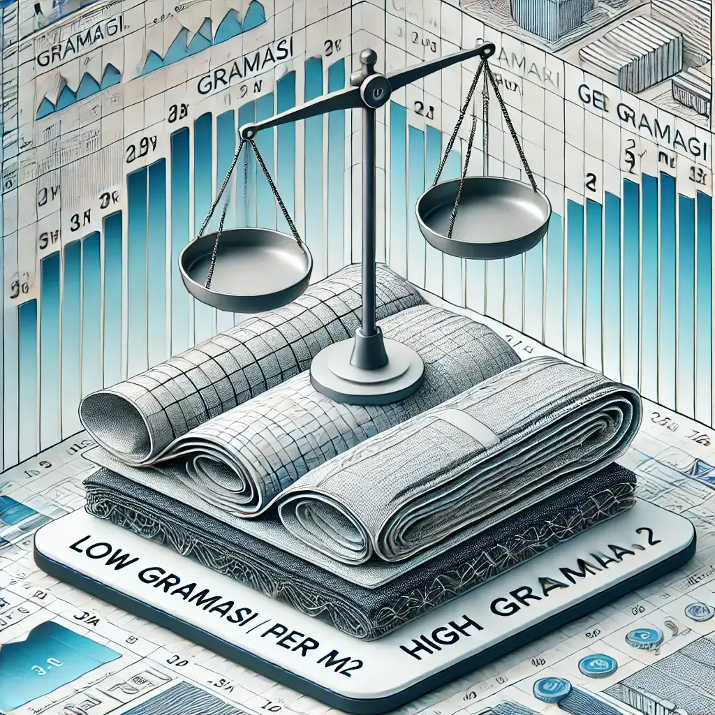 Perbandingan gramasi rendah dan tinggi pada geotextile