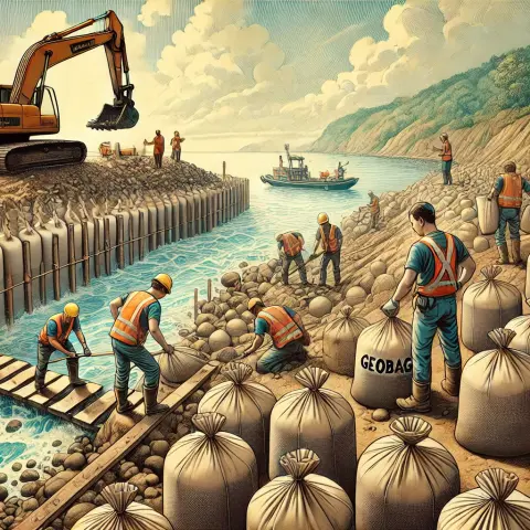 Jasa Instalasi Geobag yang Andal untuk Proyek Perlindungan Lingkungan